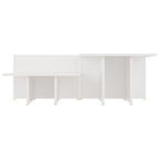 vidaXL Couchtische 2 Stk. Weiß 111,5x50x33 cm Holzwerkstoff