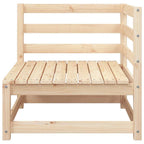 vidaXL Garten-Ecksofa Massivholz Kiefer