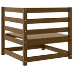 vidaXL Garten-Ecksofa Honigbraun Massivholz Kiefer
