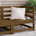 vidaXL Garten-Ecksofa Honigbraun Massivholz Kiefer