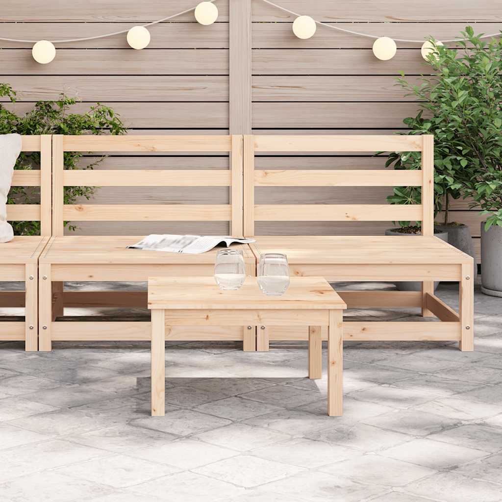 vidaXL Garten-Mittelsofa Massivholz Kiefer