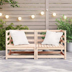 vidaXL Garten-Ecksofas 2 Stk. Massivholz Kiefer