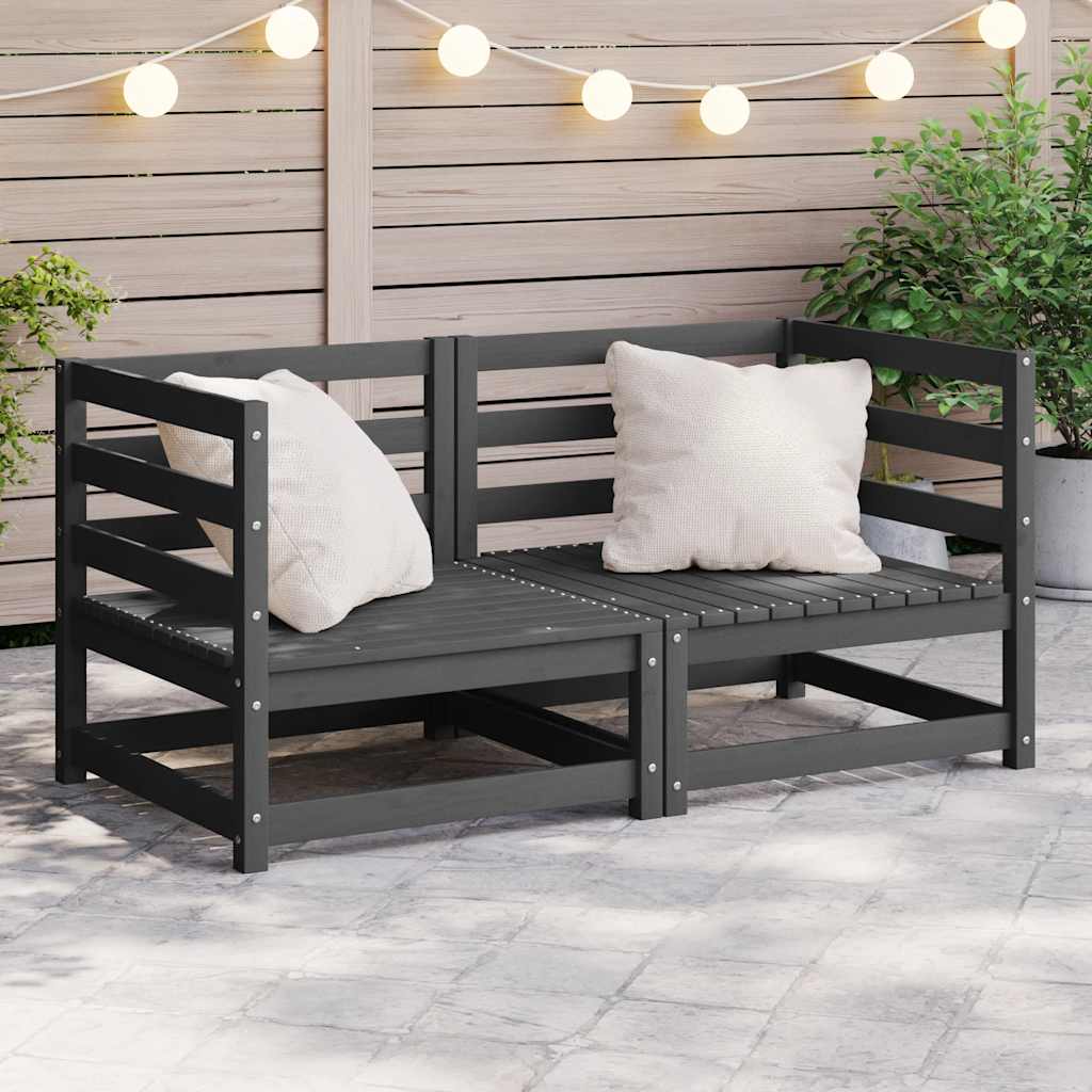 vidaXL Garten-Ecksofas 2 Stk. Massivholz Kiefer
