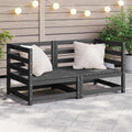 vidaXL Garten-Ecksofas 2 Stk. Massivholz Kiefer