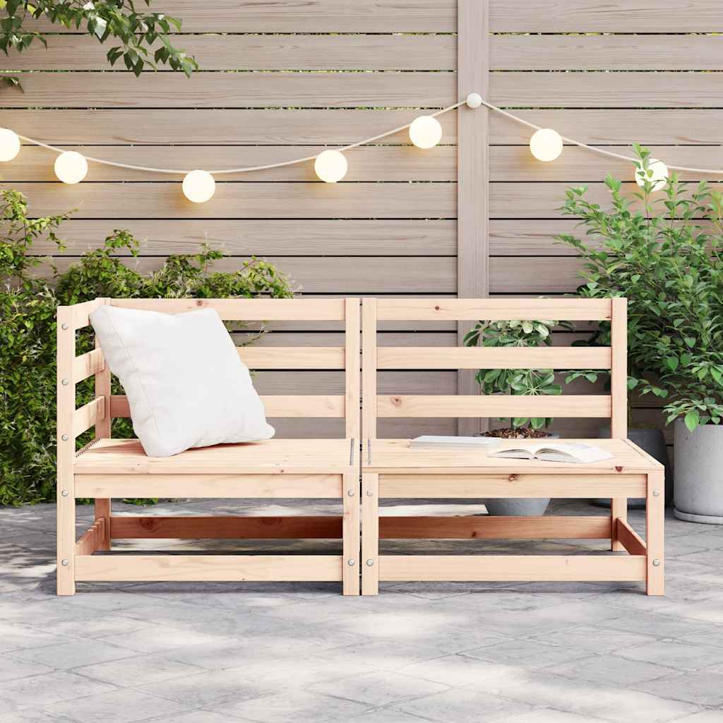 vidaXL 2-tlg. Garten-Lounge-Set Massivholz Kiefer