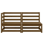 vidaXL 2-tlg. Garten-Lounge-Set Honigbraun Massivholz Kiefer