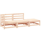 vidaXL 3-tlg. Garten-Lounge-Set Massivholz Kiefer