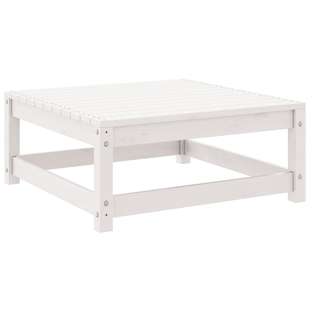 vidaXL 3-tlg. Garten-Lounge-Set Weiß Kiefer Massivholz