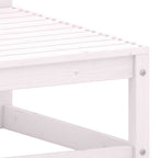vidaXL Garten-Mittelsofa mit Anthrazit Kissen Weiß Massivholz Kiefer