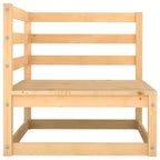 vidaXL Gartensofa 2-Sitzer mit Kissen Kiefer Massivholz