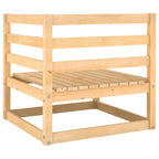vidaXL Gartensofa 2-Sitzer mit Kissen Kiefer Massivholz