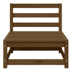 vidaXL Garten-Mittelsofas mit Creme Kissen 2 Stk. Massivholz Kiefer