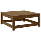 vidaXL Garten-Fußhocker mit Kissen 2 Stk. Honigbraun Massivholz Kiefer
