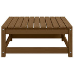 vidaXL Garten-Fußhocker mit Kissen 2 Stk. Honigbraun Massivholz Kiefer