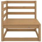 vidaXL 2tlg. Garten-Lounge-Set mit Kissen Honigbraun Massivholz Kiefer