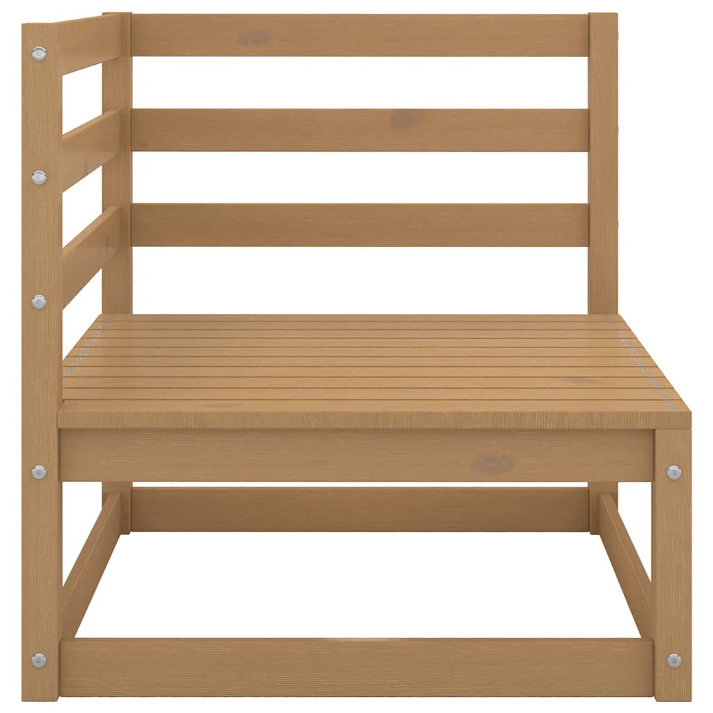 vidaXL 2tlg. Garten-Lounge-Set mit Kissen Honigbraun Massivholz Kiefer