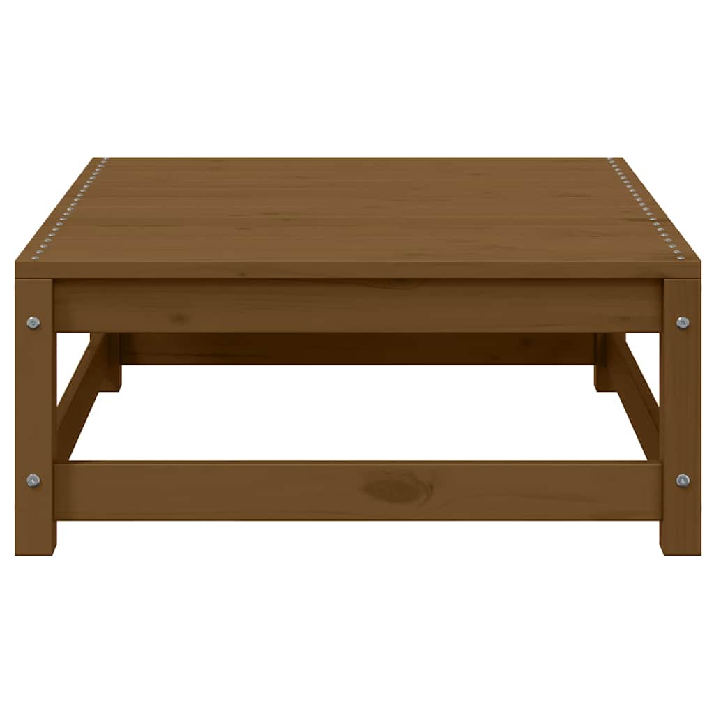 vidaXL 2-tlg. Garten-Lounge-Set Kissen Honigbraun Massivholz Kiefer