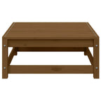vidaXL 2-tlg. Garten-Lounge-Set Kissen Honigbraun Massivholz Kiefer