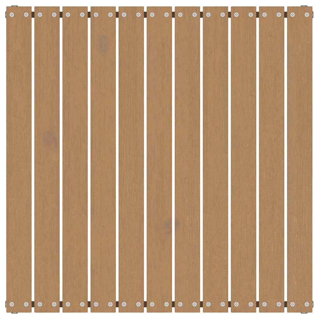 vidaXL 2-tlg. Garten-Lounge-Set Kissen Honigbraun Massivholz Kiefer