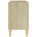 vidaXL TV-Schrank mit Massivholz-Beinen Sonoma-Eiche 69,5x30x50 cm