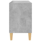 vidaXL TV-Schrank mit Massivholz-Beinen Betongrau 69,5x30x50 cm