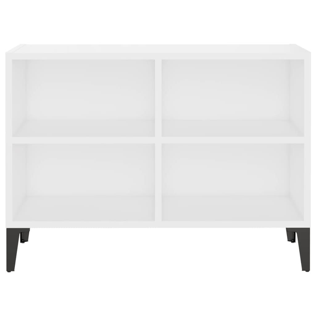 vidaXL TV-Schrank mit Metallbeinen Weiß 69,5x30x50cm