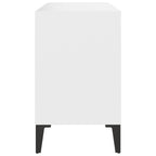 vidaXL TV-Schrank mit Metallbeinen Weiß 69,5x30x50cm