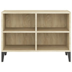 vidaXL TV-Schrank mit Metallbeinen Sonoma-Eiche 69,5x30x50cm