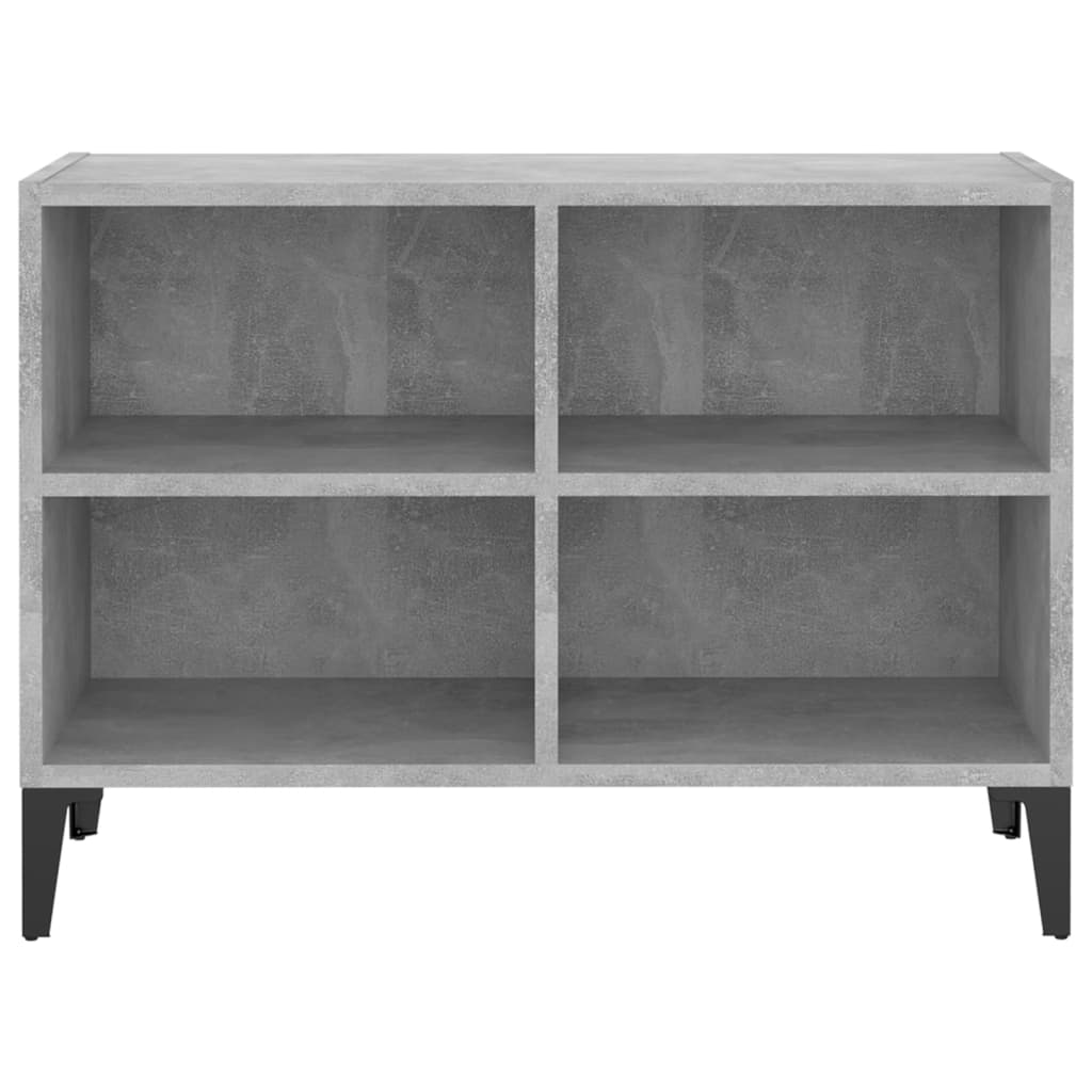 vidaXL TV-Schrank mit Metallbeinen Betongrau 69,5x30x50 cm