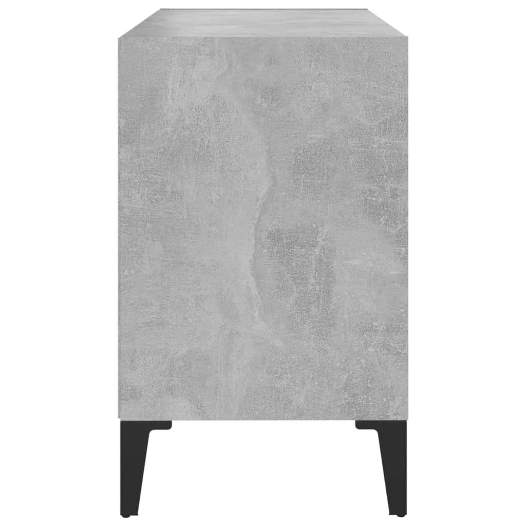 vidaXL TV-Schrank mit Metallbeinen Betongrau 69,5x30x50 cm