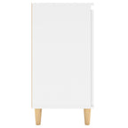 vidaXL Sideboard mit Massivholz-Beinen Weiß 60x35x70 cm Holzwerkstoff