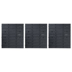 vidaXL 48tlg. Behälter-Set für Kleinteile mit Wandplatten Blau Schwarz