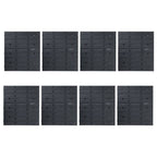 vidaXL 128-tlg. Behälter-Set für Kleinteile mit Wandplatten Blau