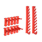 vidaXL 39-tlg. Behälter-Set für Kleinteile mit Wandplatten Rot Schwarz