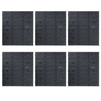 vidaXL 96tlg. Behälter-Set für Kleinteile mit Wandplatten Blau Schwarz