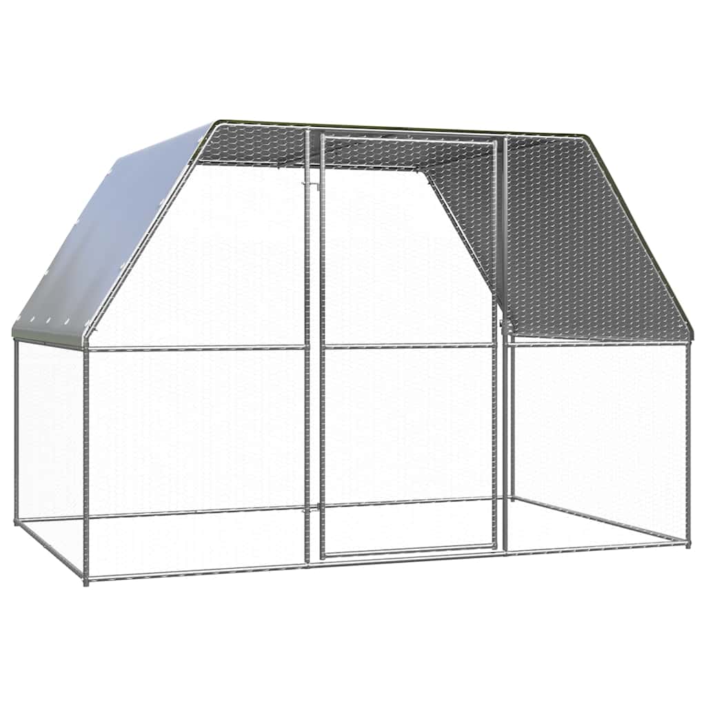 vidaXL Outdoor-Hühnerkäfig 2x2x2 m Verzinkter Stahl