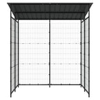 vidaXL Fahrradschuppen 190x190x222 cm Stahl Schwarz