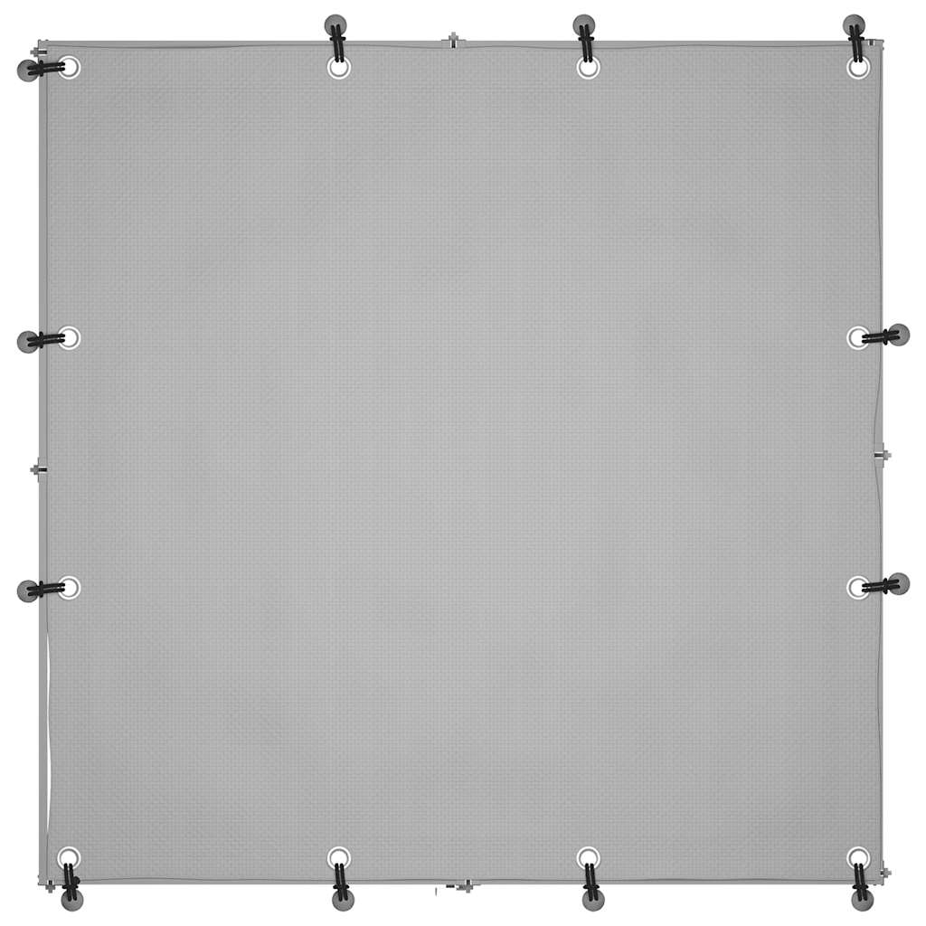 vidaXL Hundezwinger 110x110x110 cm Stahl Schwarz