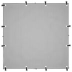 vidaXL Hundezwinger Silbern 110x110x110 cm Stahl