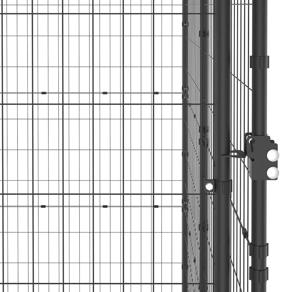 vidaXL Outdoor-Hundezwinger Stahl 110x220x180 cm