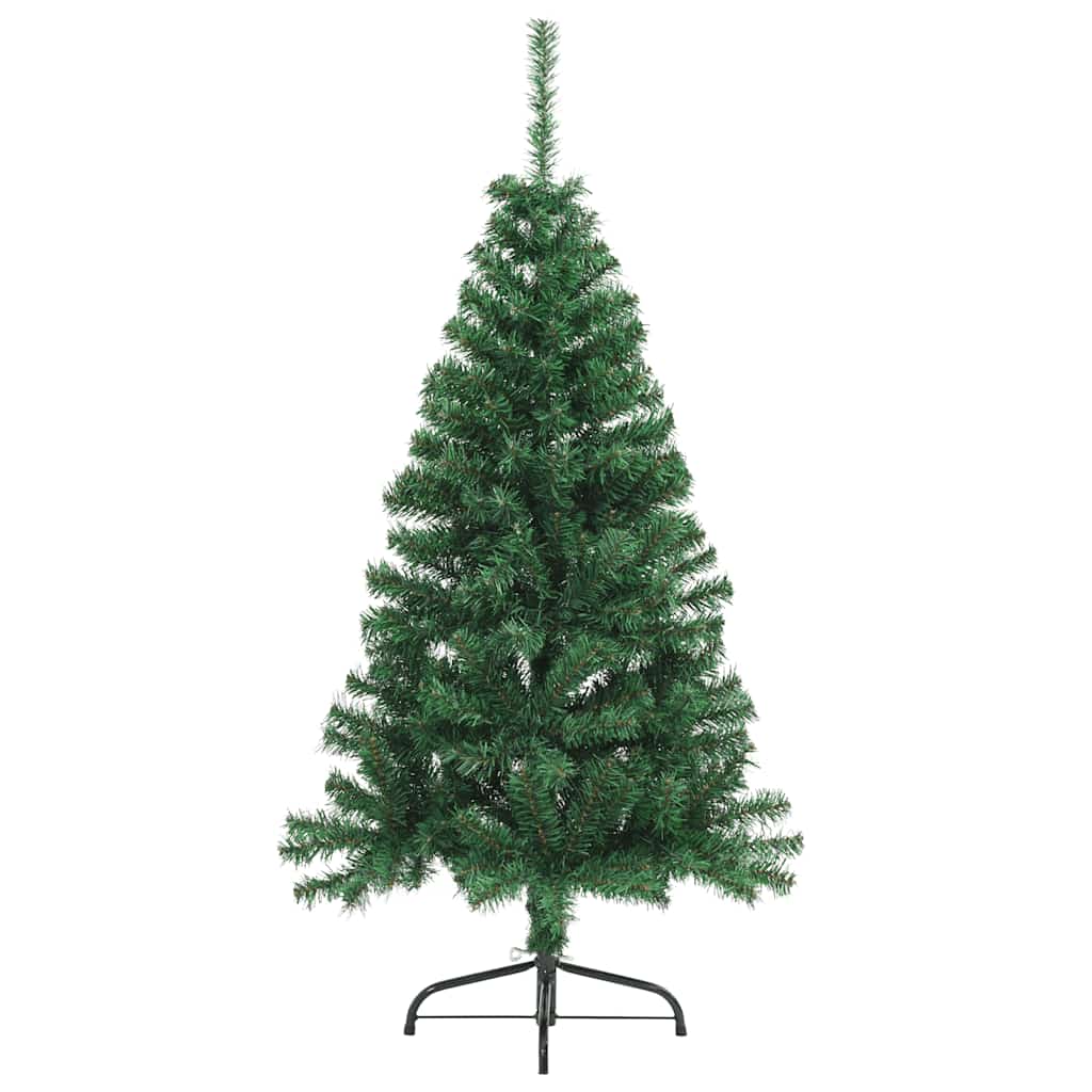 vidaXL Künstlicher Halb-Weihnachtsbaum mit Ständer Grün 120 cm PVC