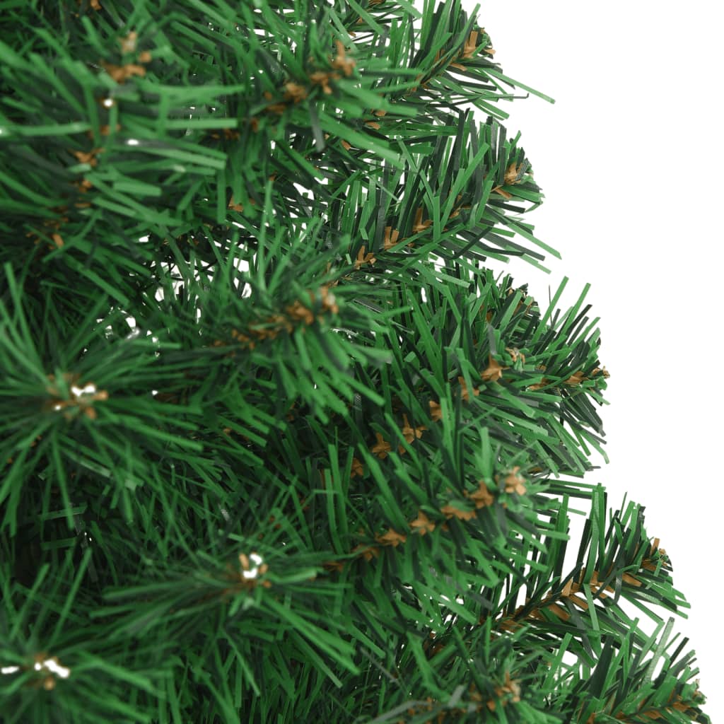 vidaXL Künstlicher Weihnachtsbaum mit Dicken Zweigen Grün 120 cm PVC