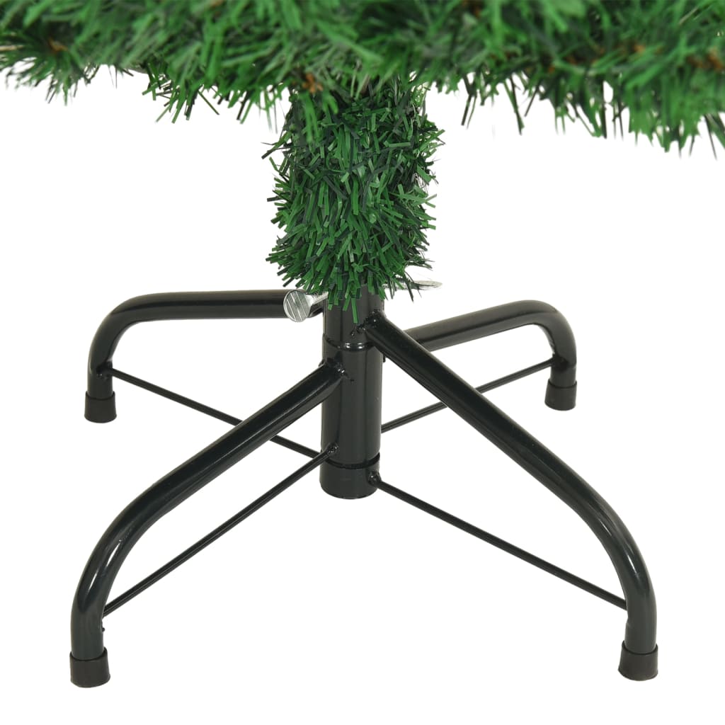 vidaXL Künstlicher Weihnachtsbaum mit Dicken Zweigen Grün 120 cm PVC