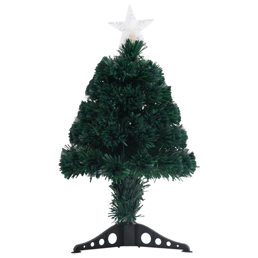 vidaXL Vorbeleuchteter Weihnachtsbaum mit Ständer und LED 64 cm Glasfaser