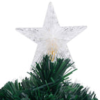 vidaXL Vorbeleuchteter Weihnachtsbaum mit Ständer und LED 64 cm Glasfaser