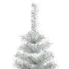 vidaXL Künstlicher Weihnachtsbaum mit Ständer Silber 120 cm PET