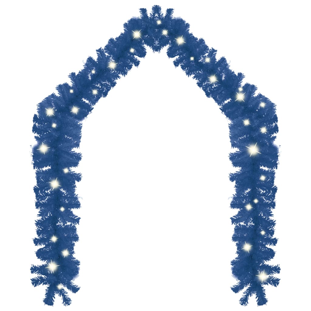 vidaXL Weihnachtsgirlande mit LED-Lichtern 20 m Blau