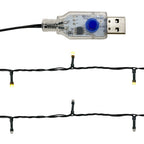 vidaXL Weihnachtsgirlande mit LED-Lichtern 20 m Blau