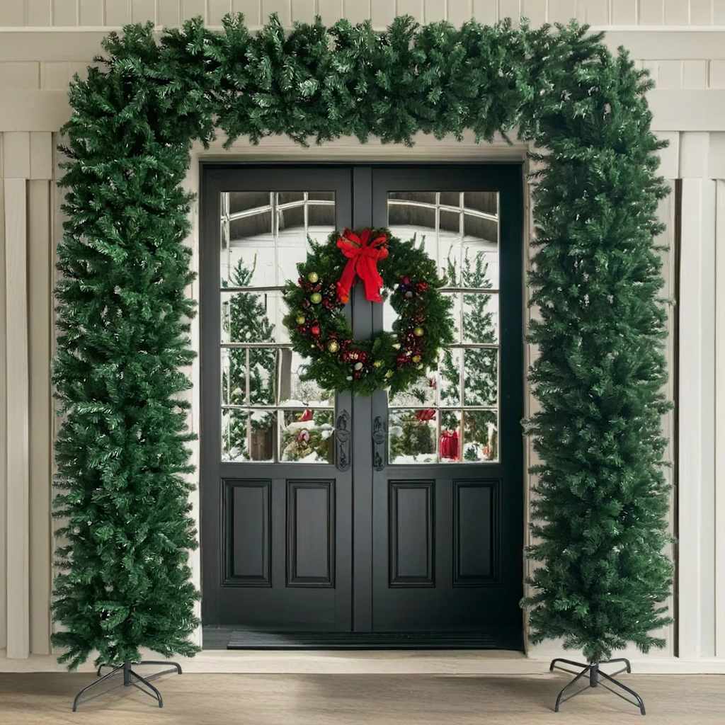 vidaXL Weihnachtsgirlande Grün 240 cm