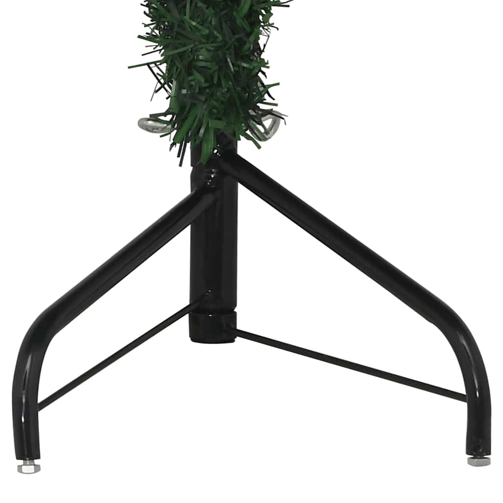 vidaXL Künstlicher Eck-Weihnachtsbaum Grün 120 cm PVC